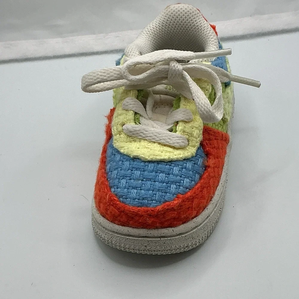 Nike Boys Air Force 1 Low LV8 Next‎ Nature 'Hemp - Multi' DV2192-400 Size 5C